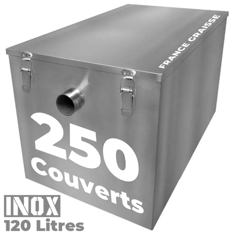 Bac a graisse restaurant inox sous plonge 250 couverts - 120L Pro CHR