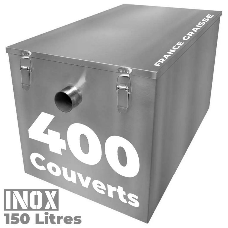 Bac a graisse restaurant inox sous plonge 400 couverts - 150L Pro CHR