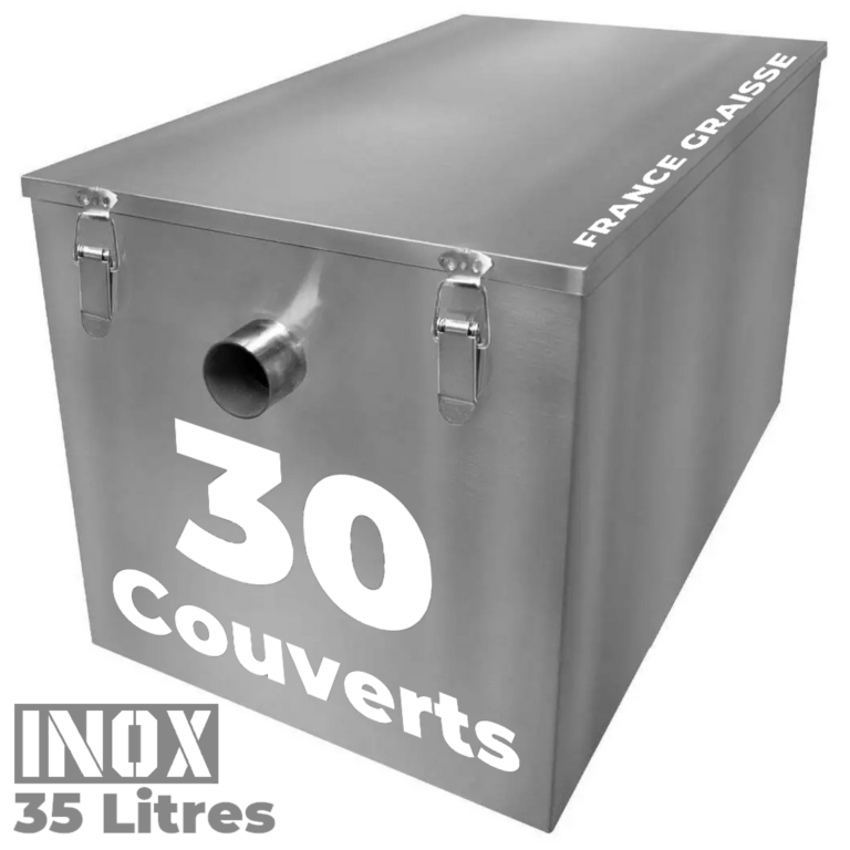 Bac a graisse restaurant inox sous plonge 30 couverts - 35L Pro CHR