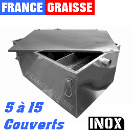 bac a graisse restaurant sous plonge en inox 15 couverts jour - 25L