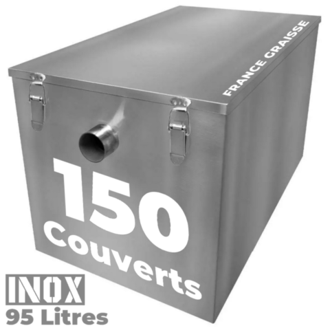 Bac a graisse restaurant inox sous plonge 150 couverts - 100L Pro CHR