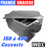 bac a graisse restaurant sous plonge en inox 400 couverts jour - 150L